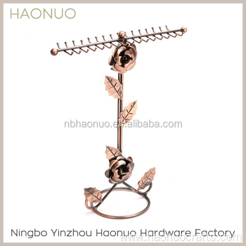 Shock price metal jewelry display rack for home